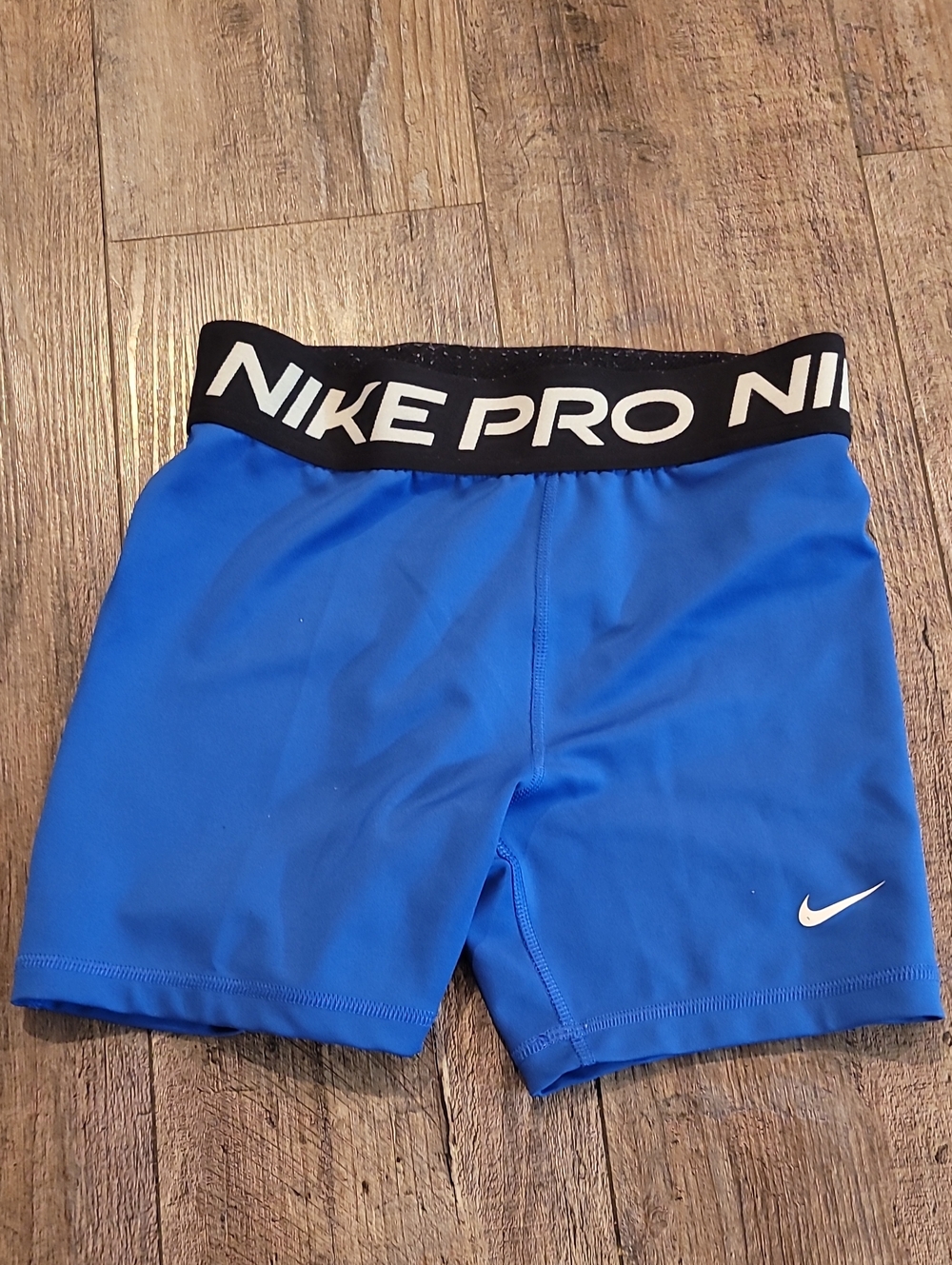 Nike Pro Girls' Blue Compression Shorts